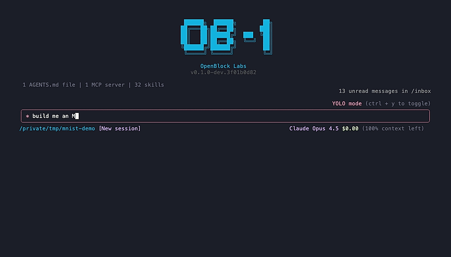 OB1 building an MNIST classifier
